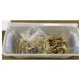 5 lbs 5.56mm Brass in Lidded Tote