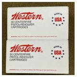 100 rnds Western .38 Super Auto +P Ammo