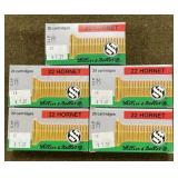 100 rnds S&B .22 Hornet Ammo