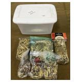 19 lbs .308/7.62mm Brass in Lidded Tote