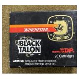 20 rnds Winchester Black Talon .44 Mag Ammo