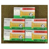 100 rnds S&B .22 Hornet Ammo
