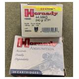 40 rnds Hornady .44 Mag Ammo