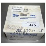 340ct Rainier .45 ACP 230 gr Hardball Lead Bullets