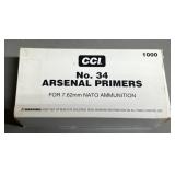 800ct CCI No.34 7.62 Rifle Primers