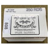 250 rnds Ten-X 40 S&W Ammo