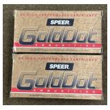 100 rnds Speer Gold Dot .38 Spl +P Ammo
