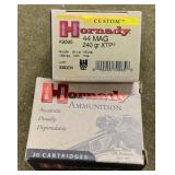 40 rnds Hornady .44 Mag Ammo