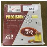 250 rnds Precision One .45 Colt Ammo