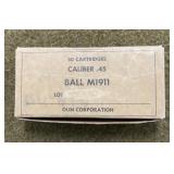 50 rnds Military Winchester .45 Auto Ammo