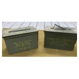 2 Metal Ammo Cans
