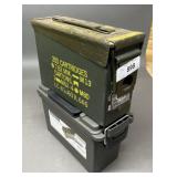2 - Steel & Plastic Ammo Cans