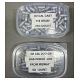 260ct .30 Cal Carbine Lead Bullets