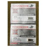 40 rnds Winchester .45 Colt Silver Tip Ammo