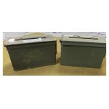 2 Metal Ammo Cans