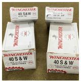 250 rnds Winchester .40 S&W Ammo