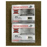 40 rnds Winchester .45 Colt Silver Tip Ammo