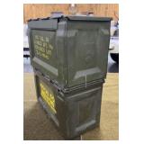 2 metal Ammo Cans