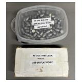 .45 Colt Reloads & .45 Cal 255 gr Lead Bullets