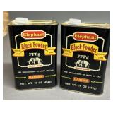 2 -1 lbs Cans Elephant FFFg Black Powder