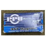 50 rnds PPU .357 Mag Ammo