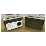 2 Metal Ammo Cans
