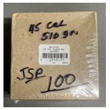 100ct .45 Cal 510 gr JSP Bullets