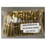 100ct Ne Remington .30-40 Krag Brass