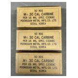 150 rnds Korean Mfg .30 Carbine Ammo