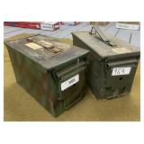 2 Metal Ammo Cans