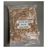1000ct .223/5.56 55 gr FMJ BT Bullets