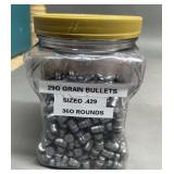 360ct .45 Cal 290 gr Lead Bullets