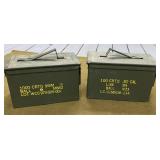 2 Metal Ammo Cans