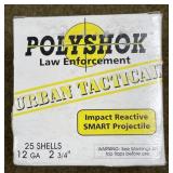 25 rnds Polyshok 12 ga Urban Tactical Shotshells
