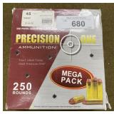 250 rnds Ten-X .45 Colt Ammo