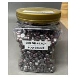 600ct .45 ACP 230 gr Lead Bullets