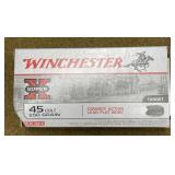 50 rnds Winchester .45 Colt Ammo