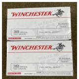 100 rnds Winchester .38 Spl Ammo
