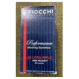 500 rnds Fiocchi .22 LR Ammo