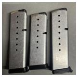 3 - Kahr 9mm Stainless Pistol Magazines