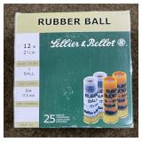 25 rnds S & B 12 ga Rubber Ball Shotshells