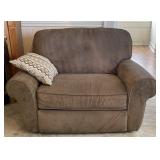 Modern Reclining Brown Loveseat