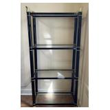 Glass and Black Shelf