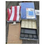 New Tarp, Cash Box and Flag