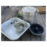Double Boiler, Bundt Pan, Foley Mill