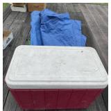 2 Small Tarps, Coleman Cooler