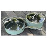 2 - Martha Stewart Pots with Lids
