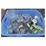 Tote Full of Canning Jars, Rings, Lids