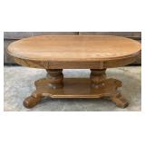 Oval Oak Coffee Table