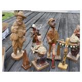 Wood and Paper Mache Figures